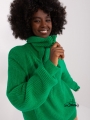 Megztinis su užtrauktuku, žalias
